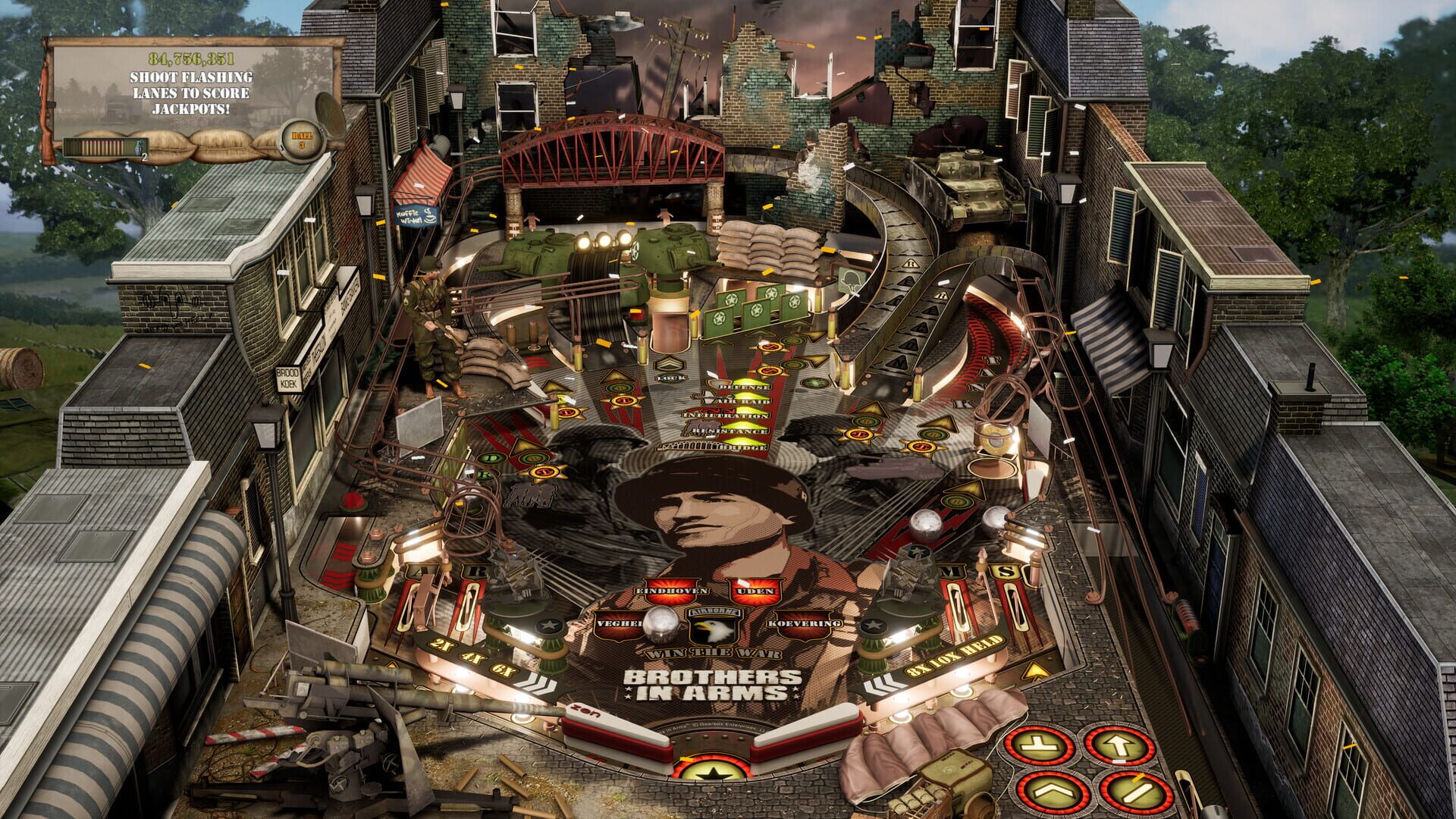 Screenshot for Pinball FX: Brothers in Arms - Win the War Pinball