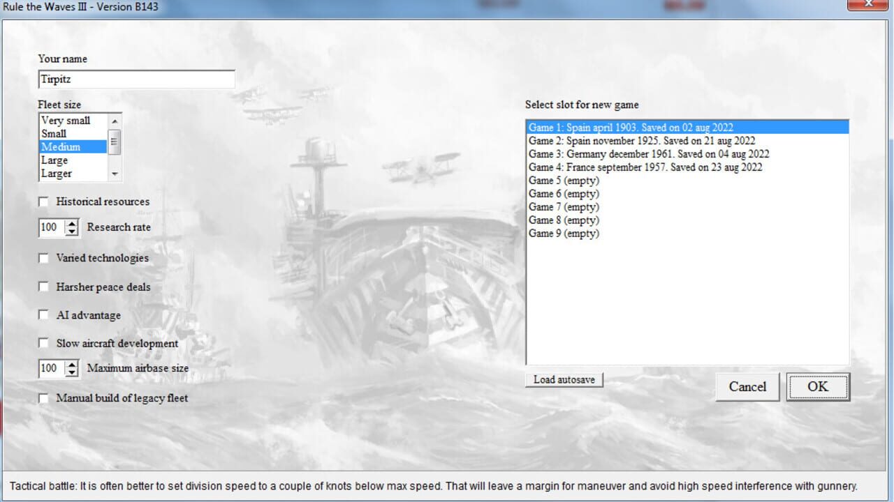 Screenshot for Rule the Waves 3
