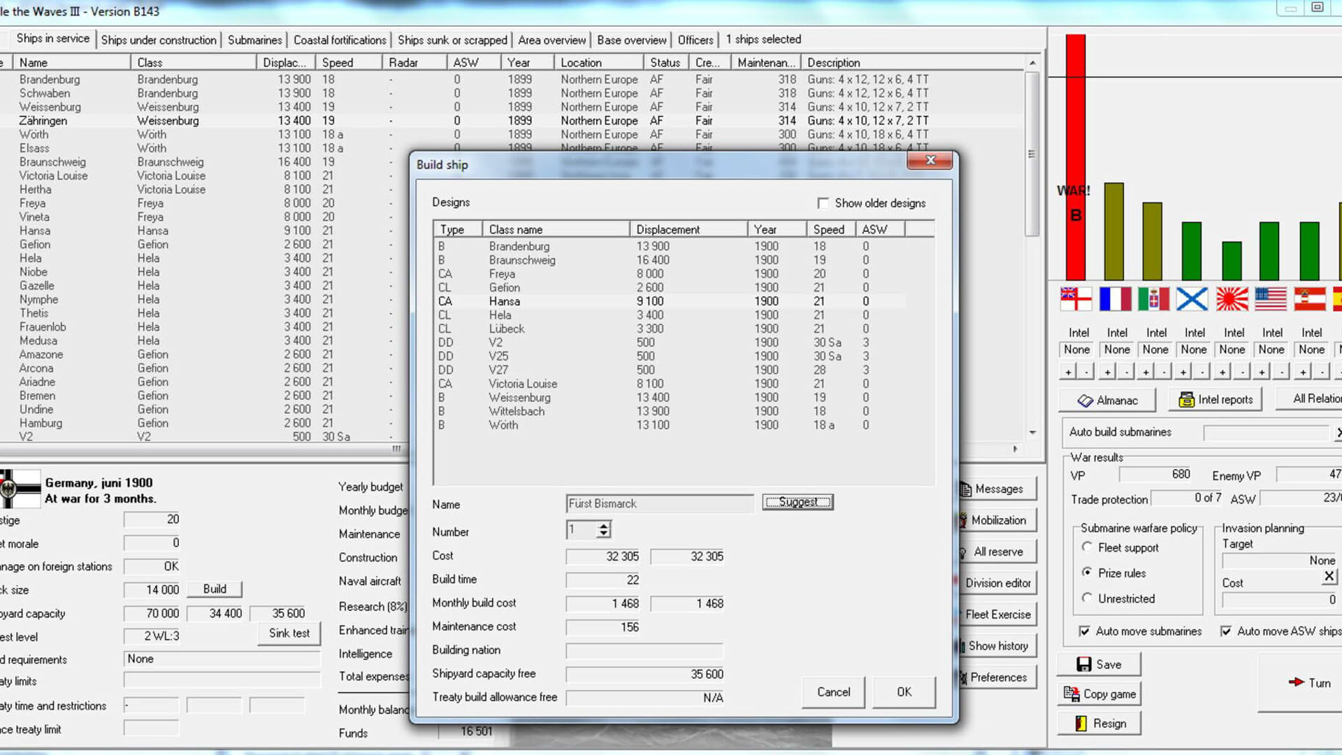 Screenshot for Rule the Waves 3