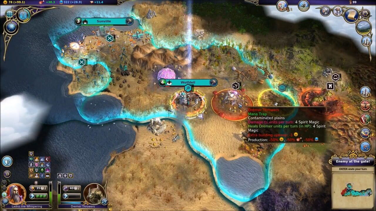 Screenshot for Warlock: Master of the Arcane