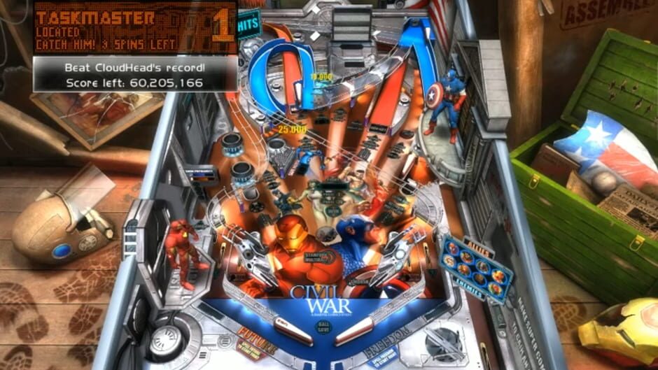 Screenshot for Pinball FX2: Marvel Civil War