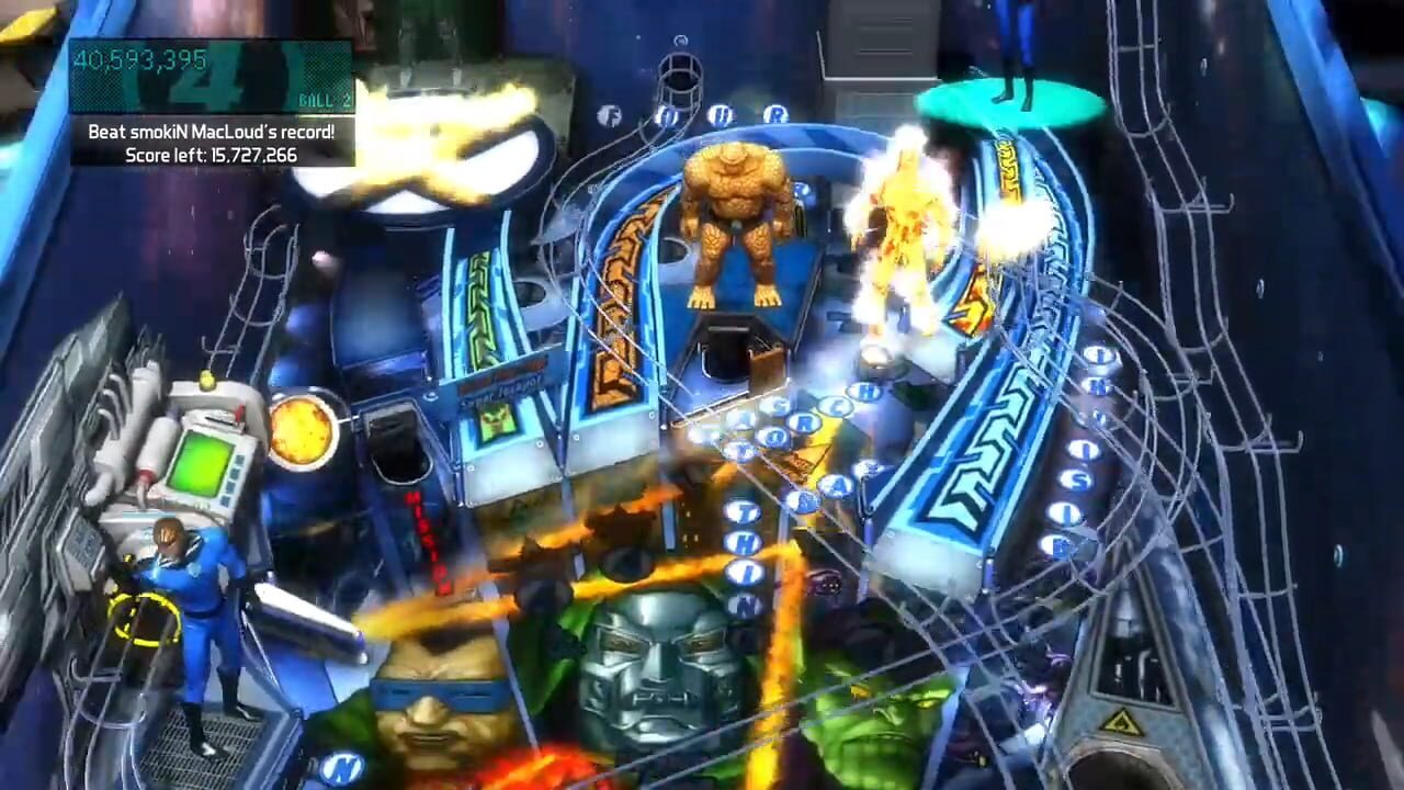 Screenshot for Pinball FX2: Fantastic Four Table