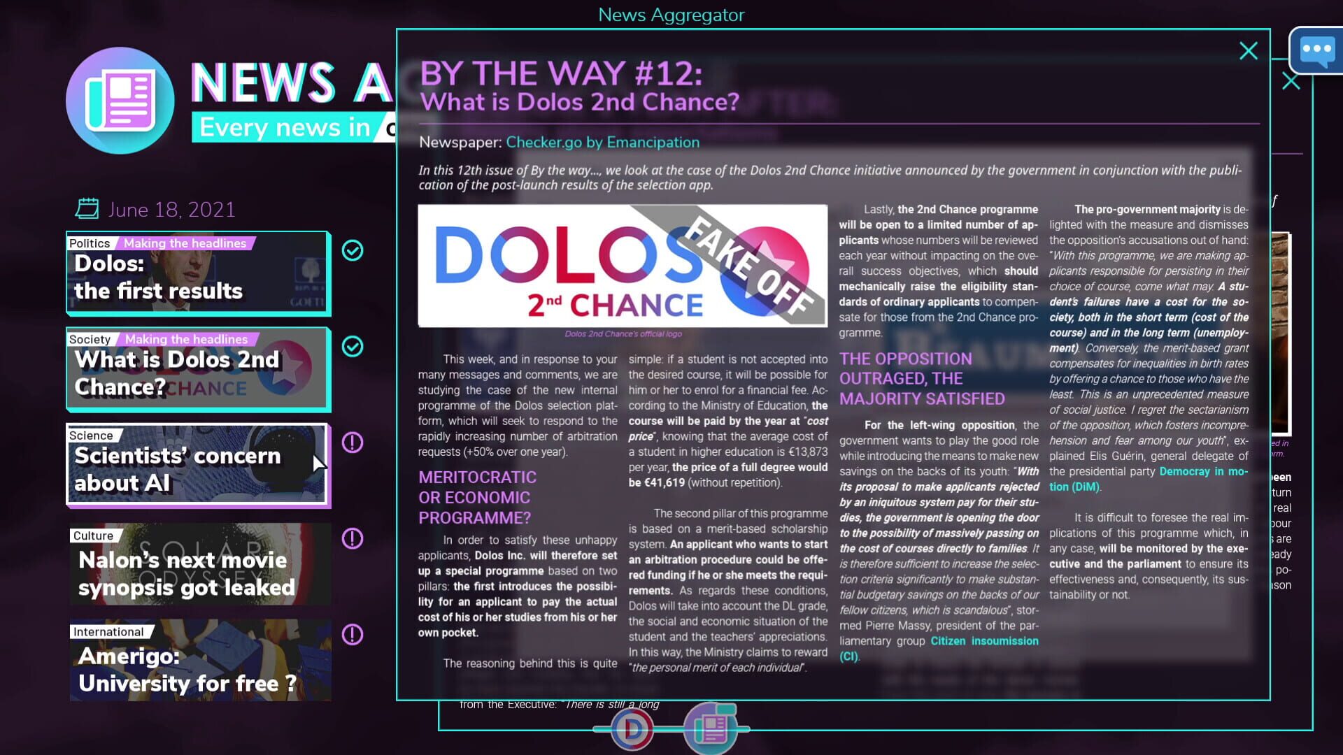 Screenshot for Dolos: Your Best Future
