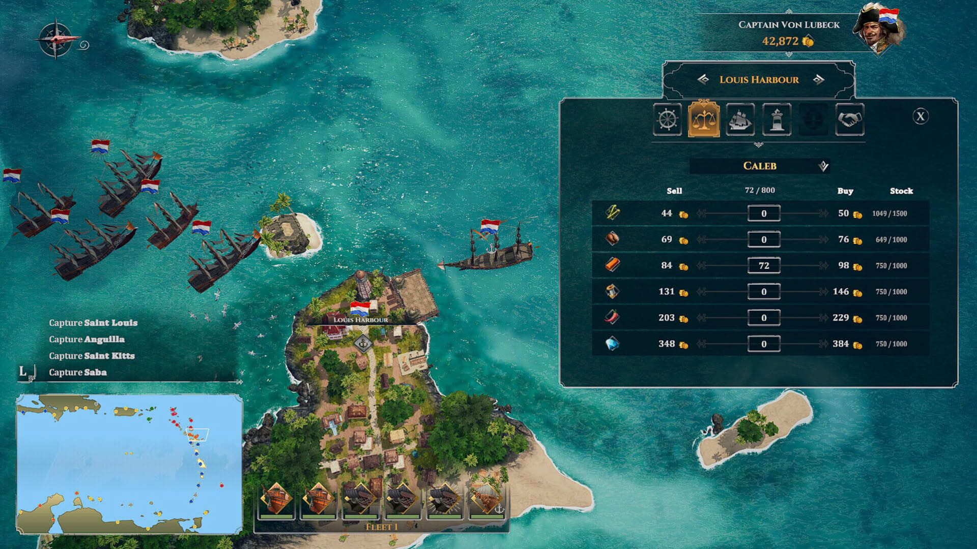 Screenshot for Corsairs: Battle of the Caribbean
