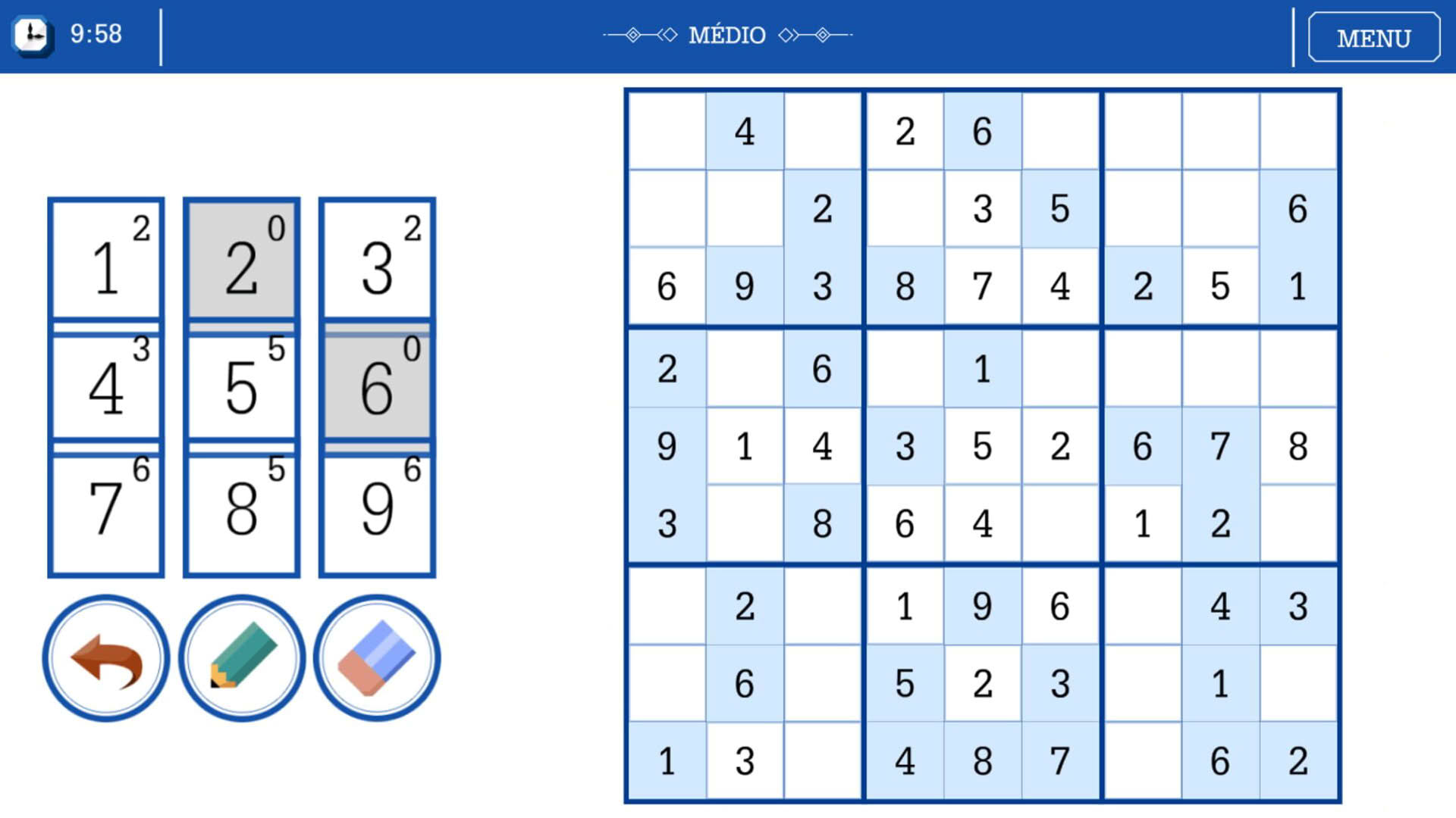 Screenshot for Sudoku: O Globo