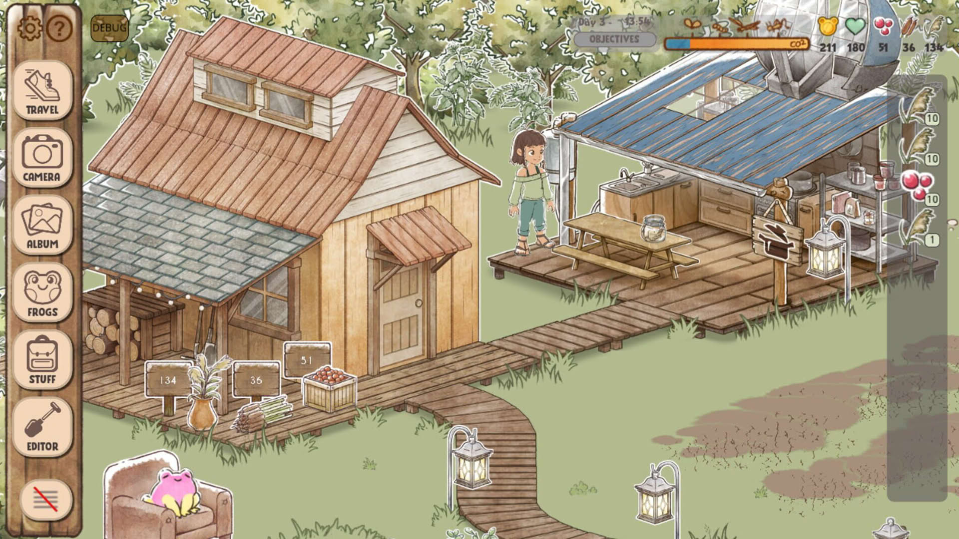Screenshot for Kamaeru: A Frog Refuge