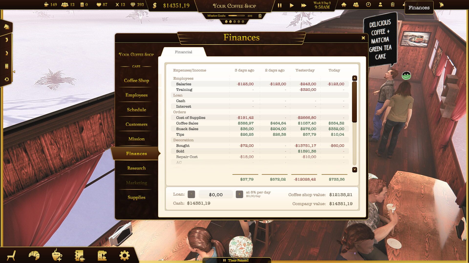 Screenshot for Espresso Tycoon