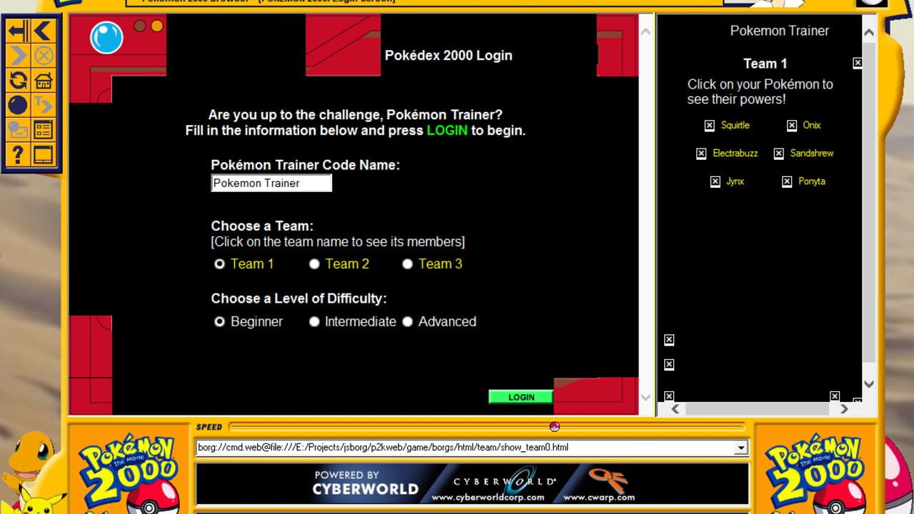 Screenshot for Pokémon 2000 Adventure Game