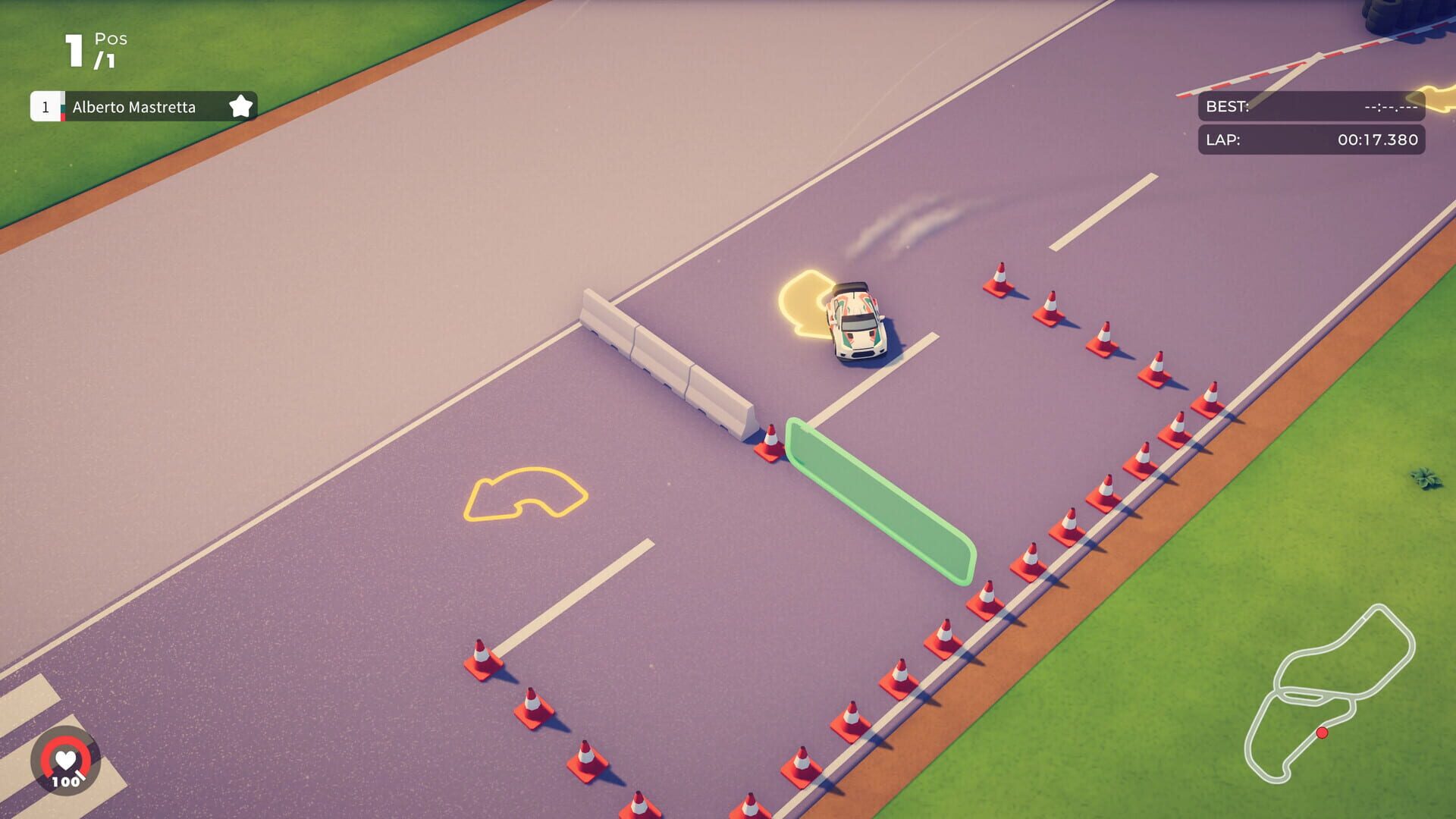 Screenshot for Circuit Superstars DLC: Top Gear - The Stig Challenge