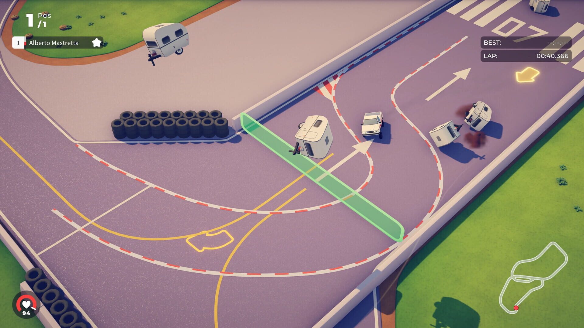 Screenshot for Circuit Superstars DLC: Top Gear - The Stig Challenge