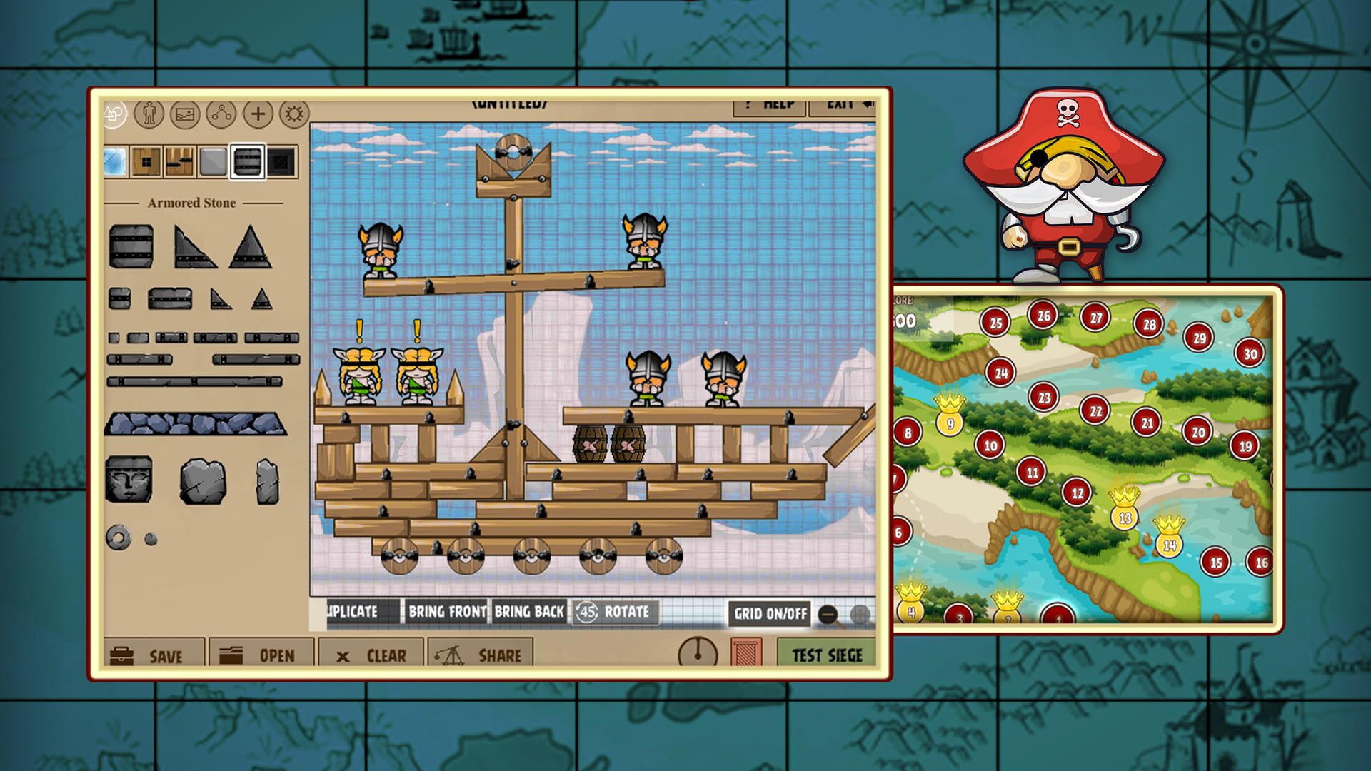 Screenshot for Siege Hero: Pirate Pillage