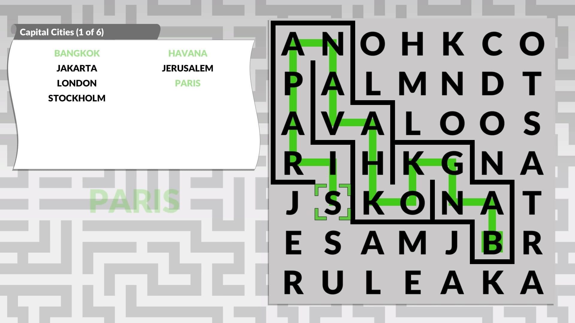 Screenshot for Word Maze by Powgi