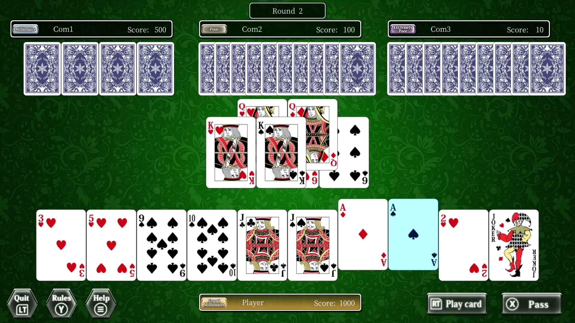 Screenshot for The Card Perfect Collection Plus: Texas Hold 'em, Solitaire and Others