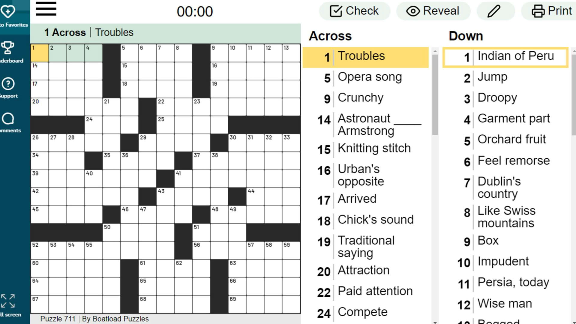 Screenshot for The Daily Crossword