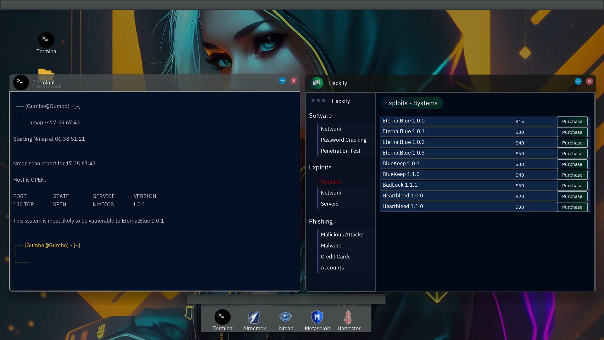 Screenshot for Anonymous Hacker Simulator