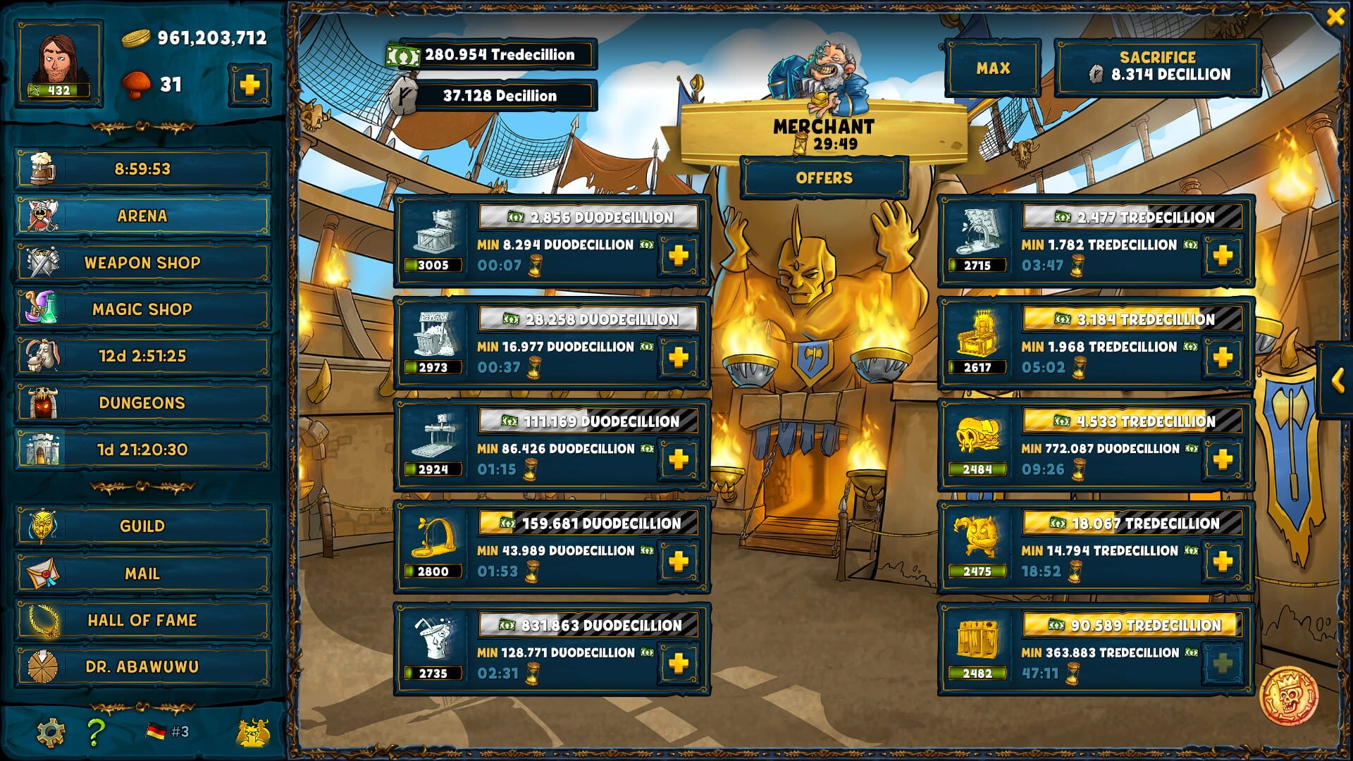 Screenshot for Shakes and Fidget