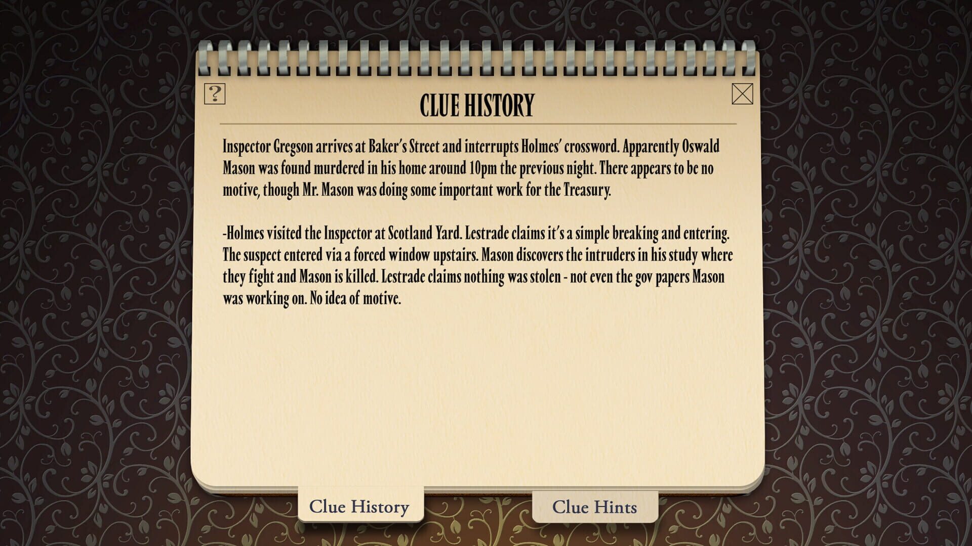 Screenshot for Sherlock Holmes Consulting Detective: The Case of Banker's Final Debt