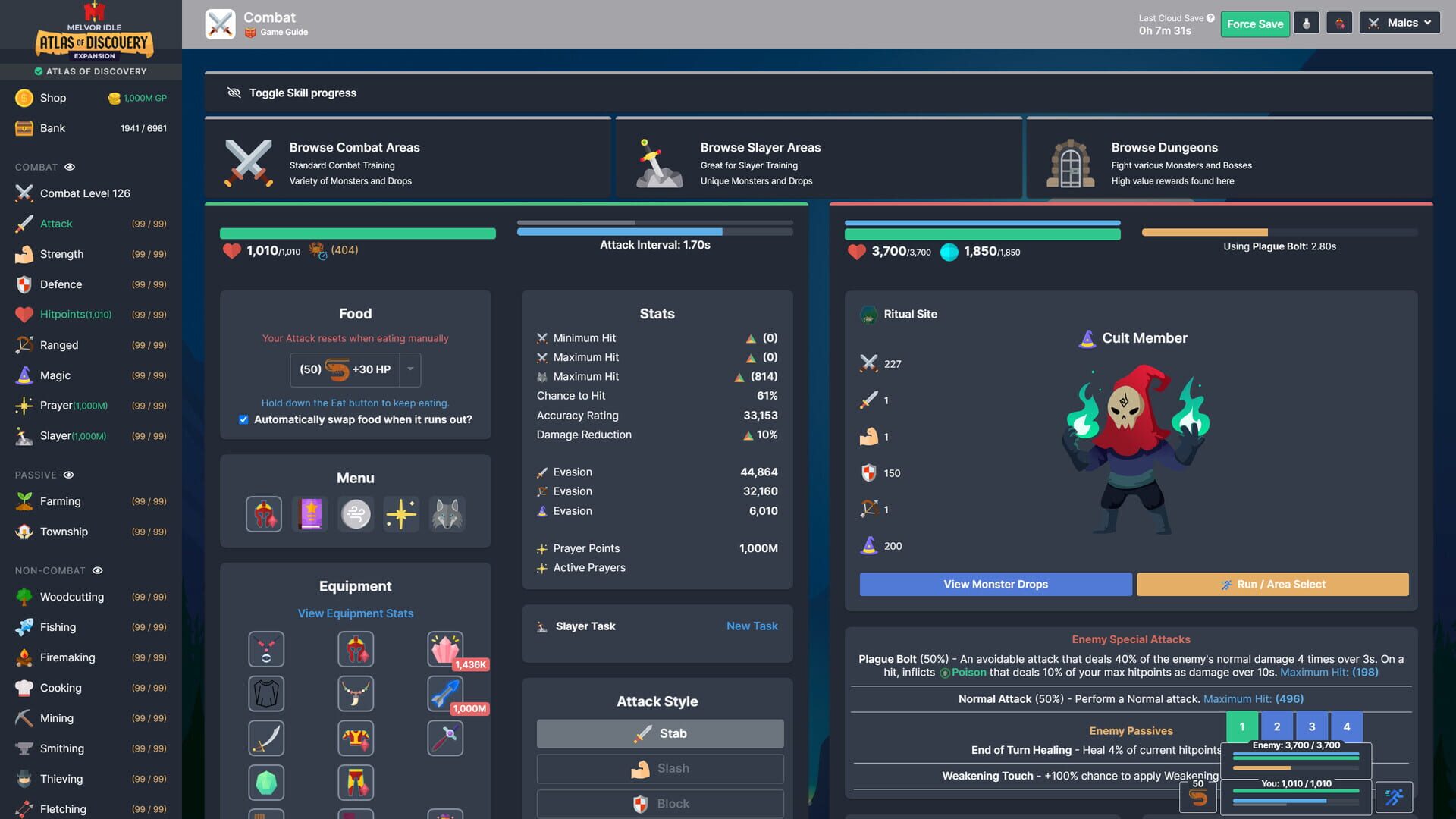 Screenshot for Melvor Idle: Atlas of Discovery