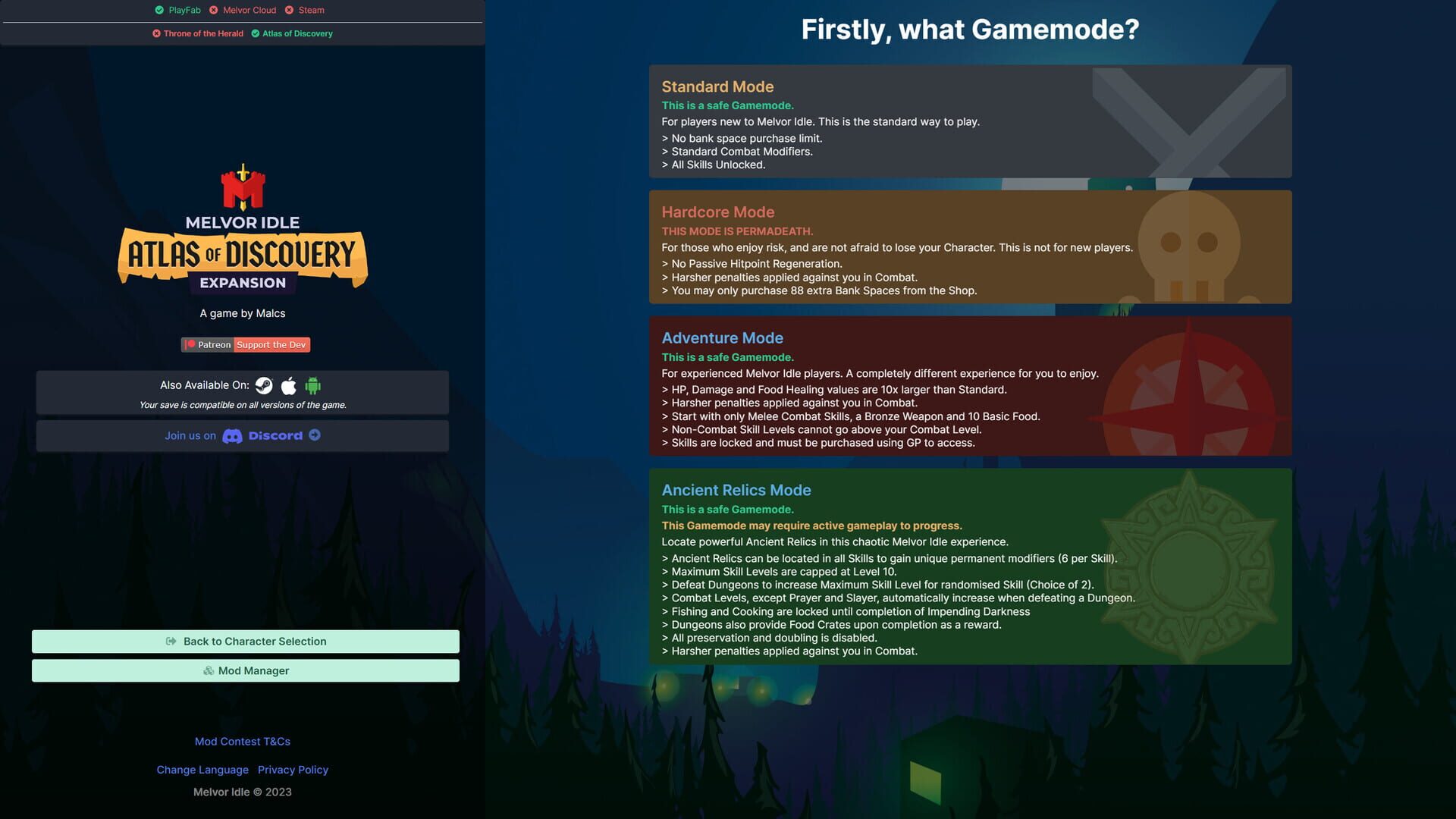 Screenshot for Melvor Idle: Atlas of Discovery