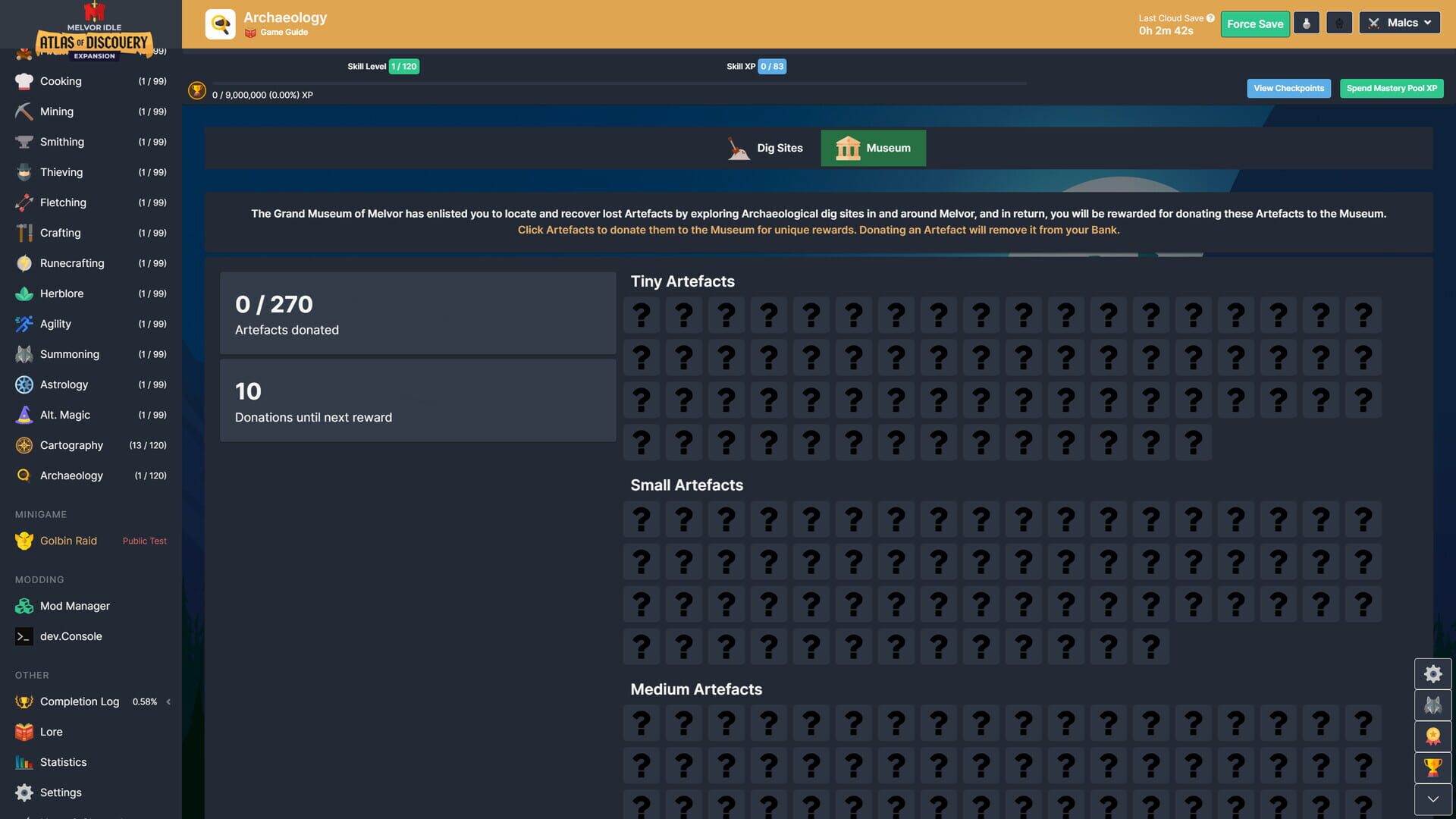 Screenshot for Melvor Idle: Atlas of Discovery