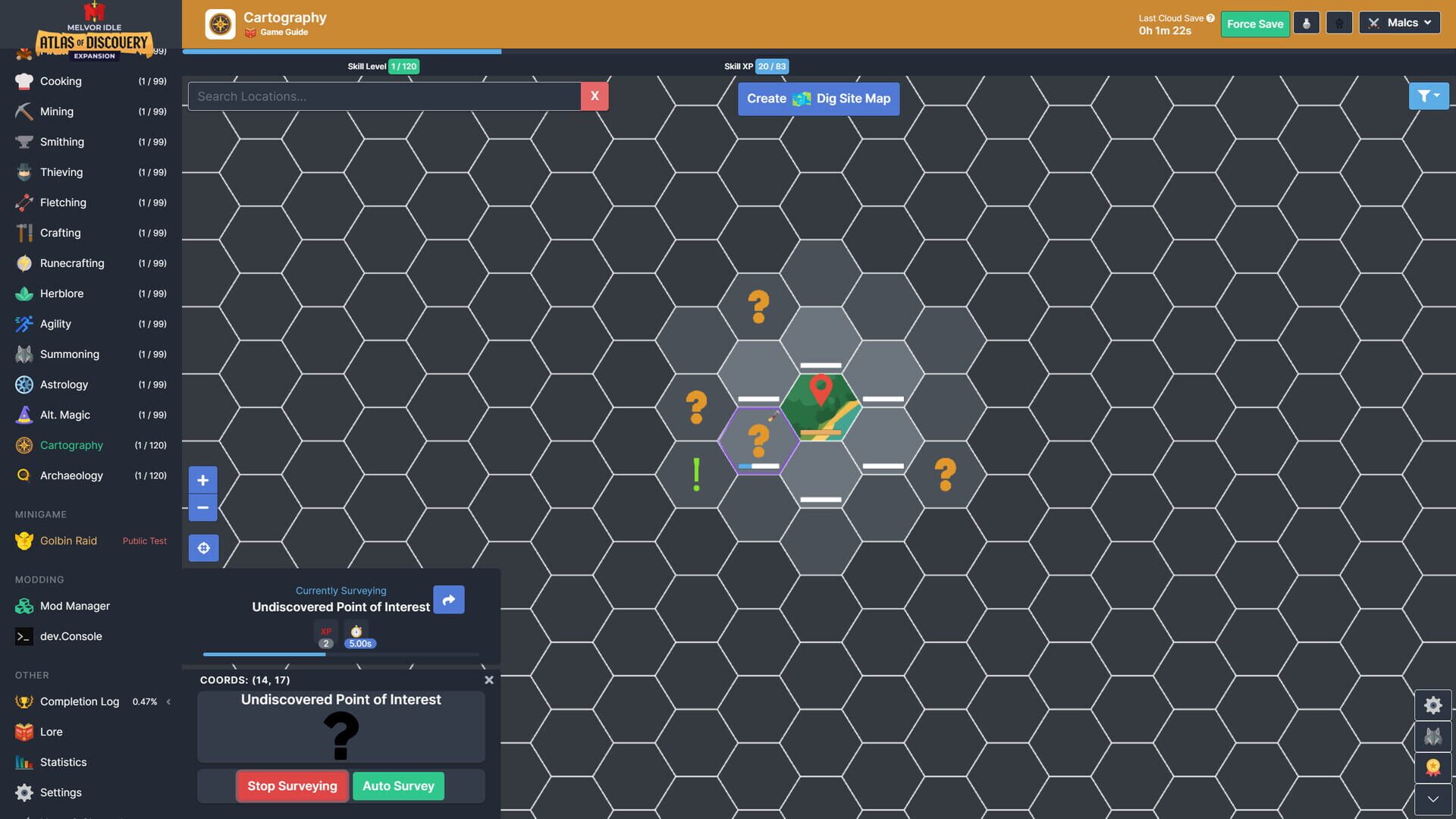 Screenshot for Melvor Idle: Atlas of Discovery