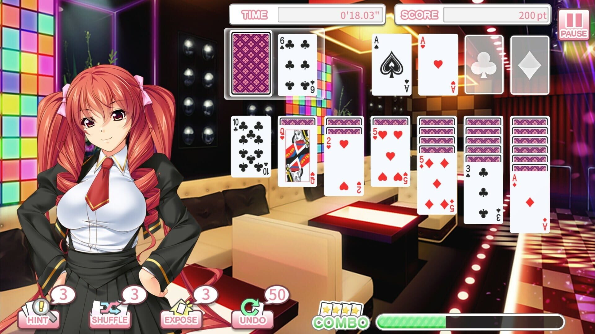 Screenshot for Pretty Girls Klondike Solitaire Plus