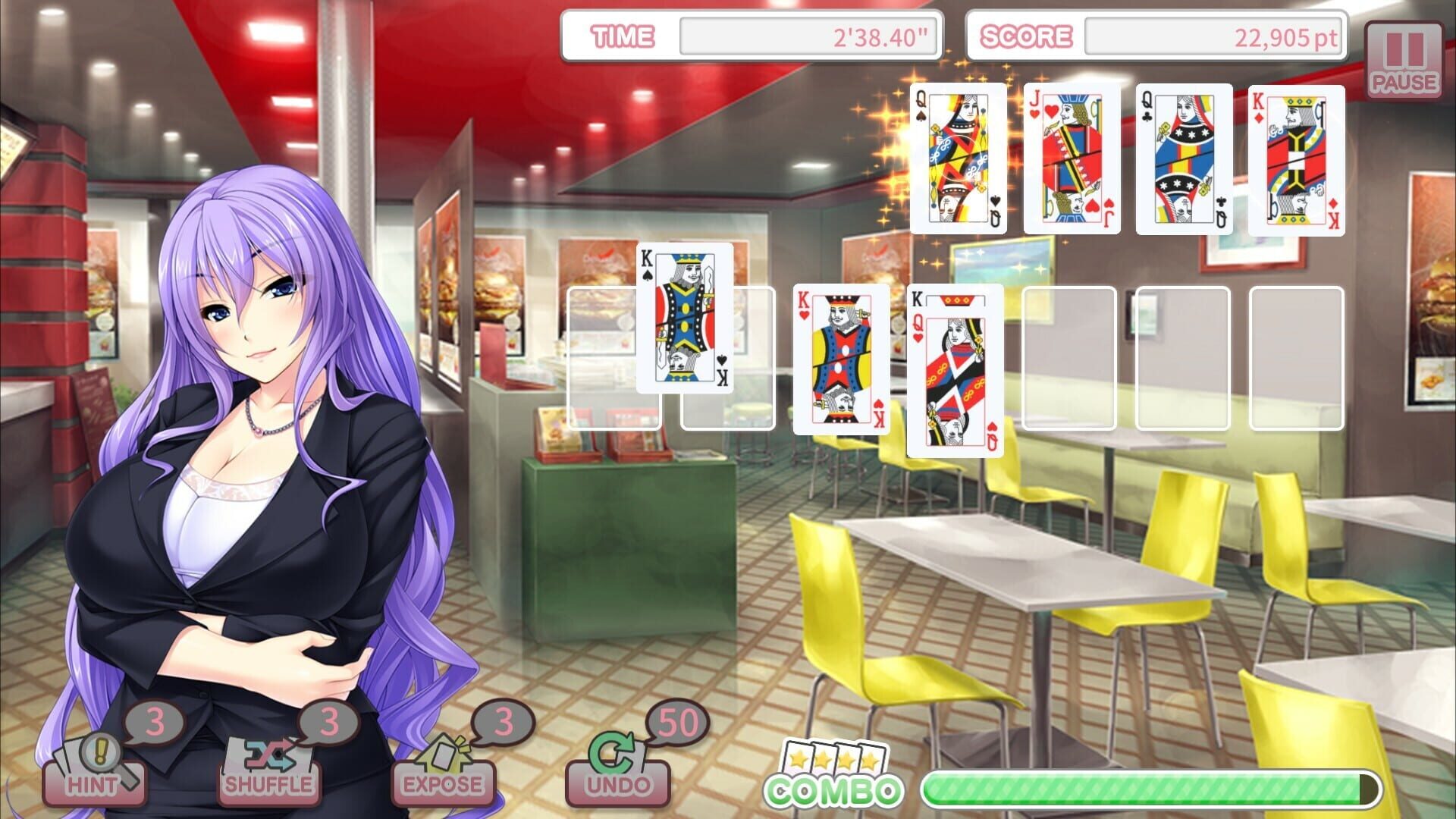 Screenshot for Pretty Girls Klondike Solitaire Plus