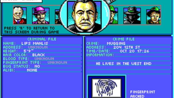 Screenshot for Dick Tracy: The Crime-Solving Adventure