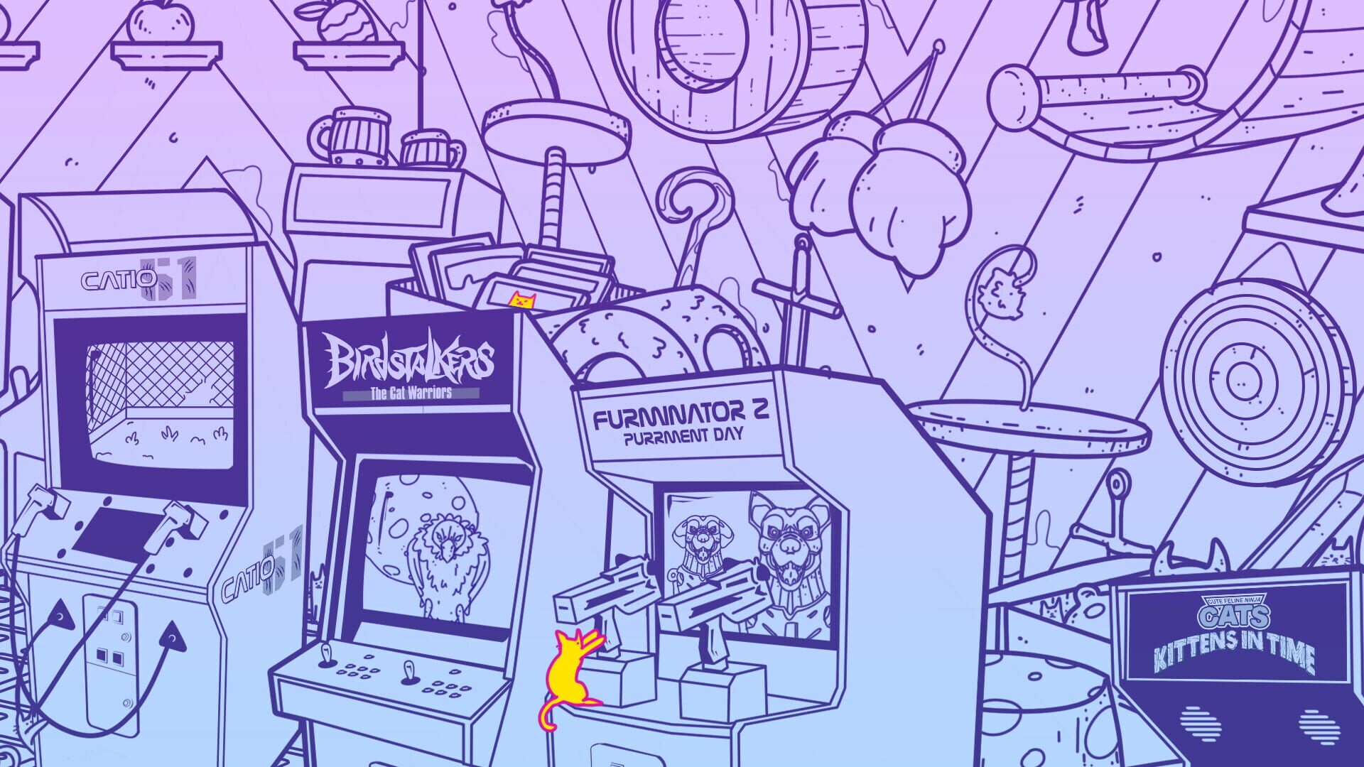 Screenshot for An Arcade Full of Cats
