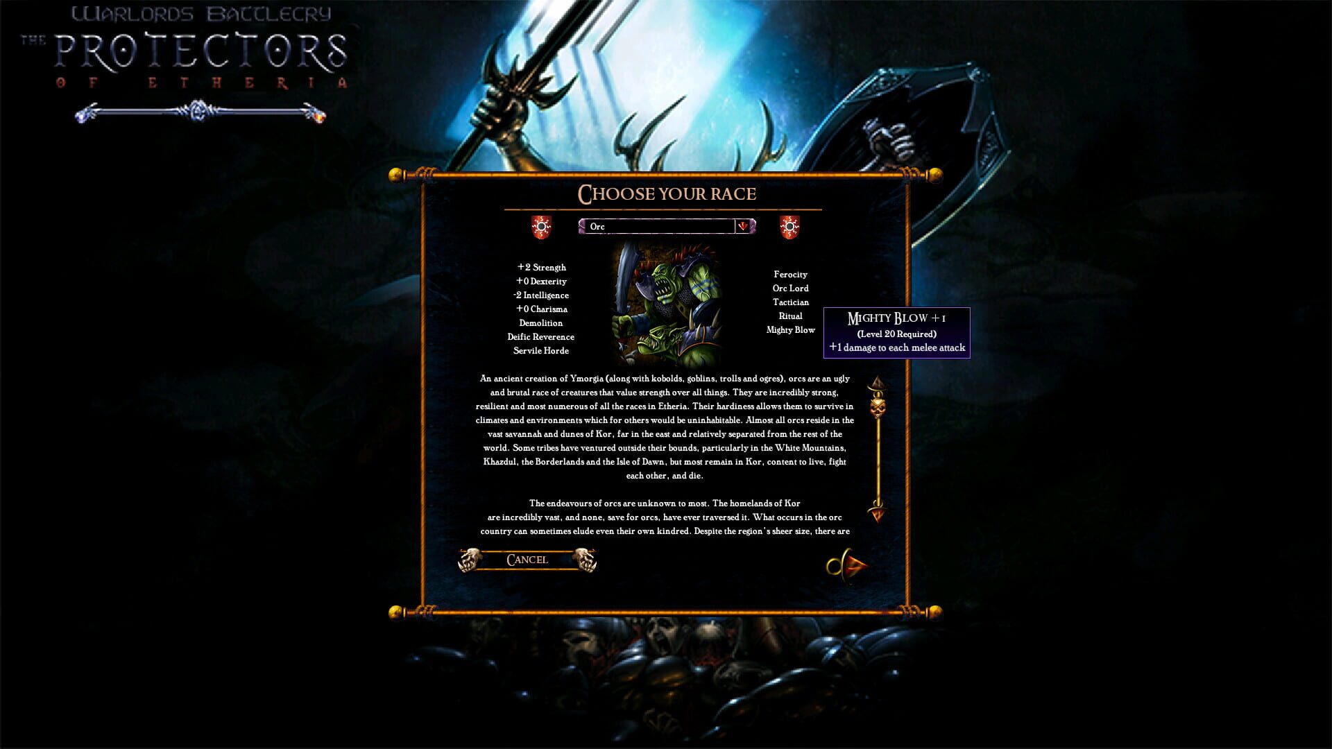 Screenshot for Warlords Battlecry: The Protectors of Etheria