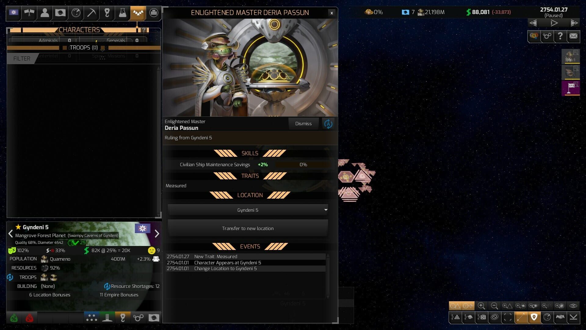 Screenshot for Distant Worlds 2: Factions - Quameno and Gizureans