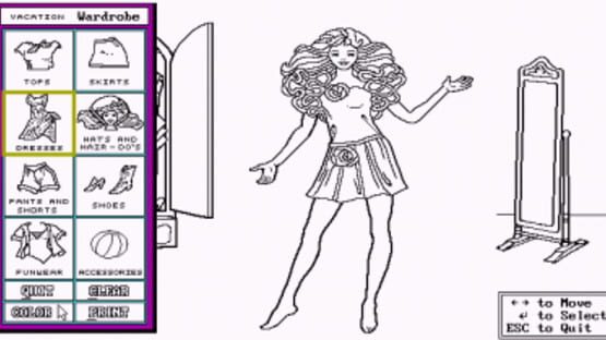 Screenshot for Barbie PC Fashion Design & Color