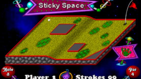 Screenshot for Fuzzy's Cosmic Space Golf
