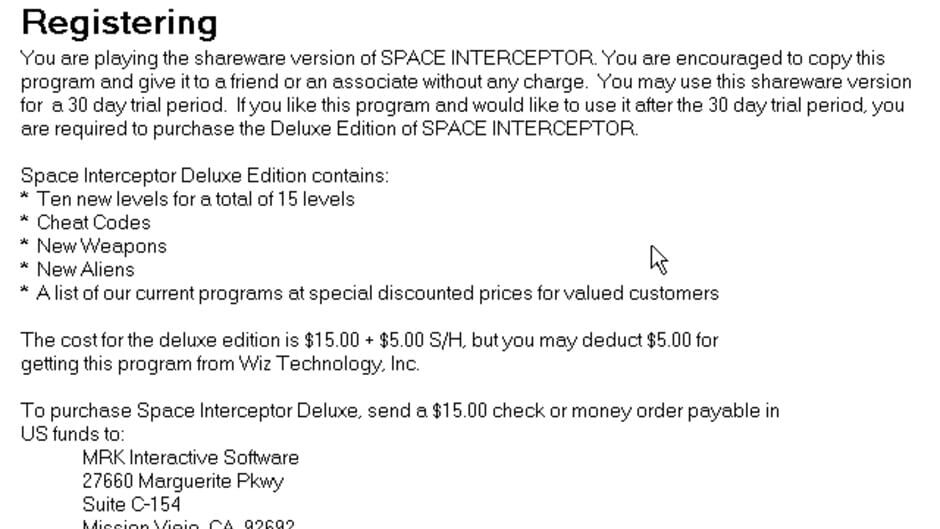Screenshot for Space Interceptor