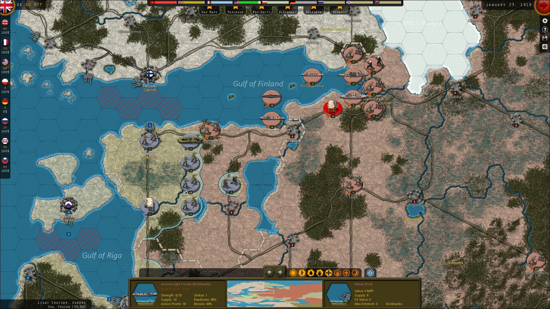 Screenshot for Strategic Command: World War I - Empires in Turmoil