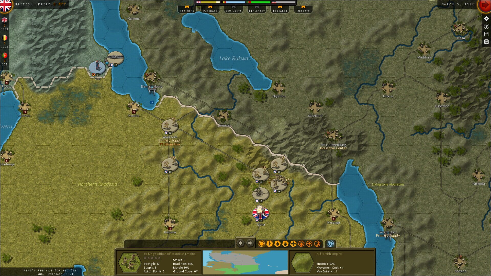 Screenshot for Strategic Command: World War I - Empires in Turmoil