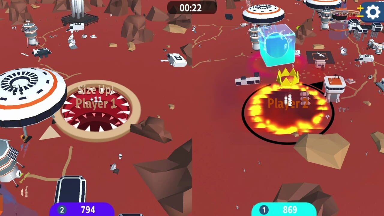 Screenshot for Hole io: Red Planet DLC