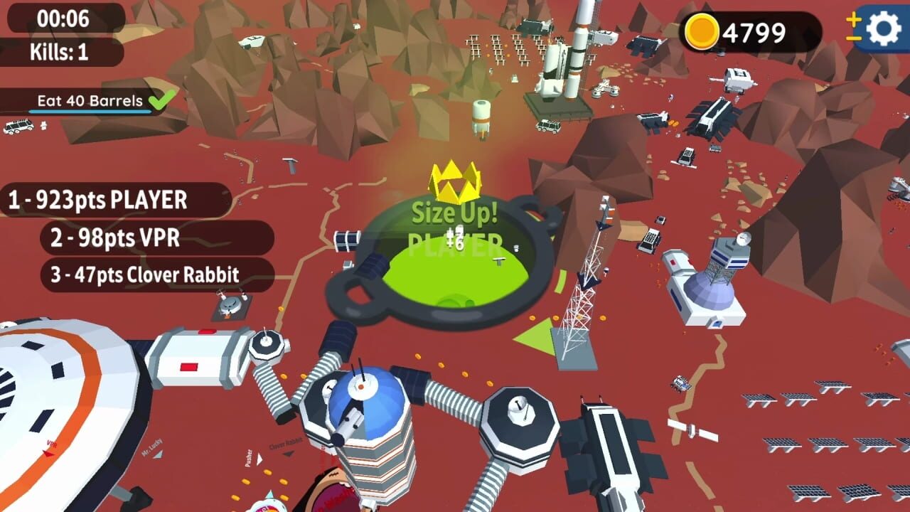 Screenshot for Hole io: Red Planet DLC