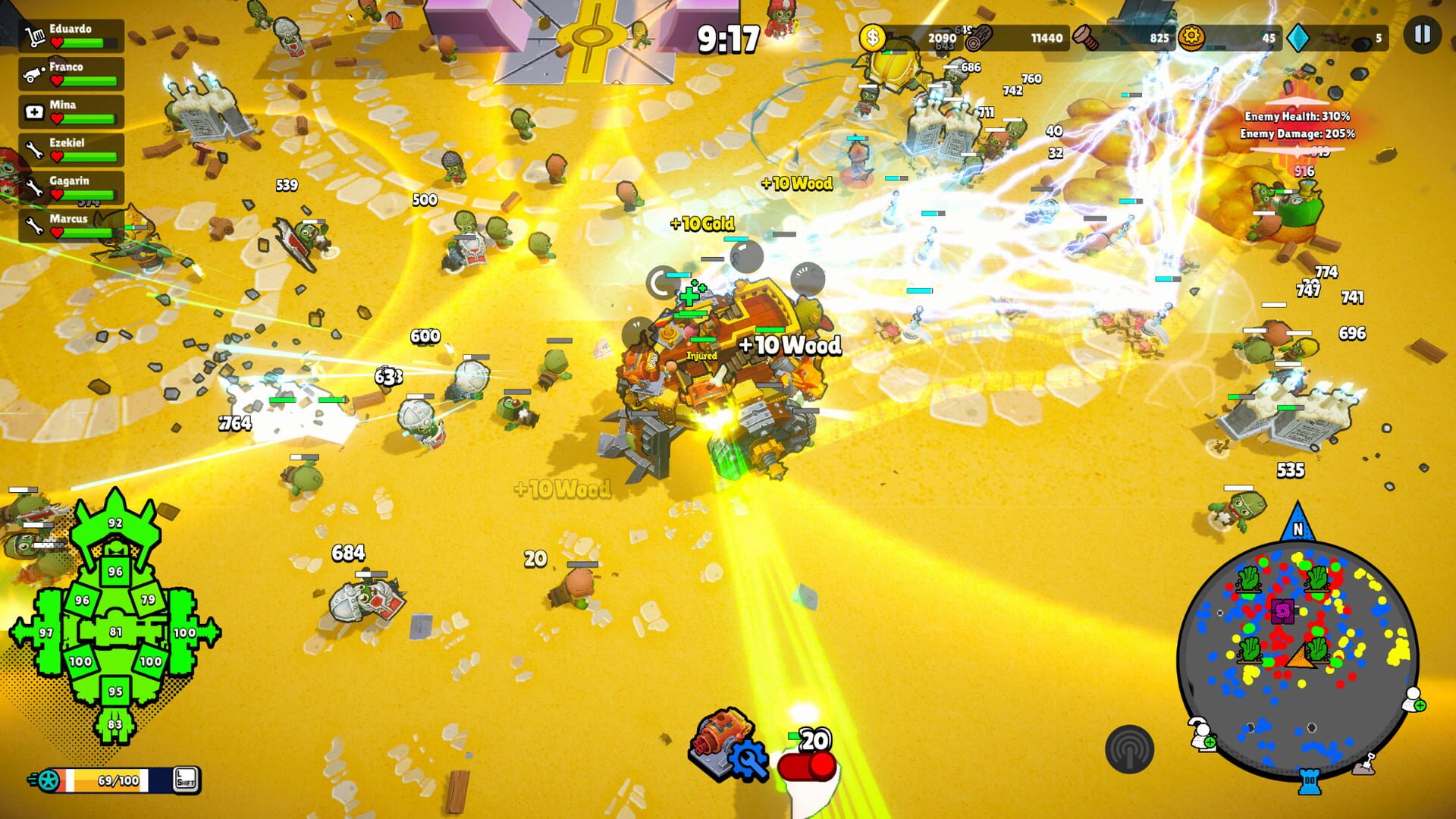 Screenshot for Zombie Rollerz: The Last Ship
