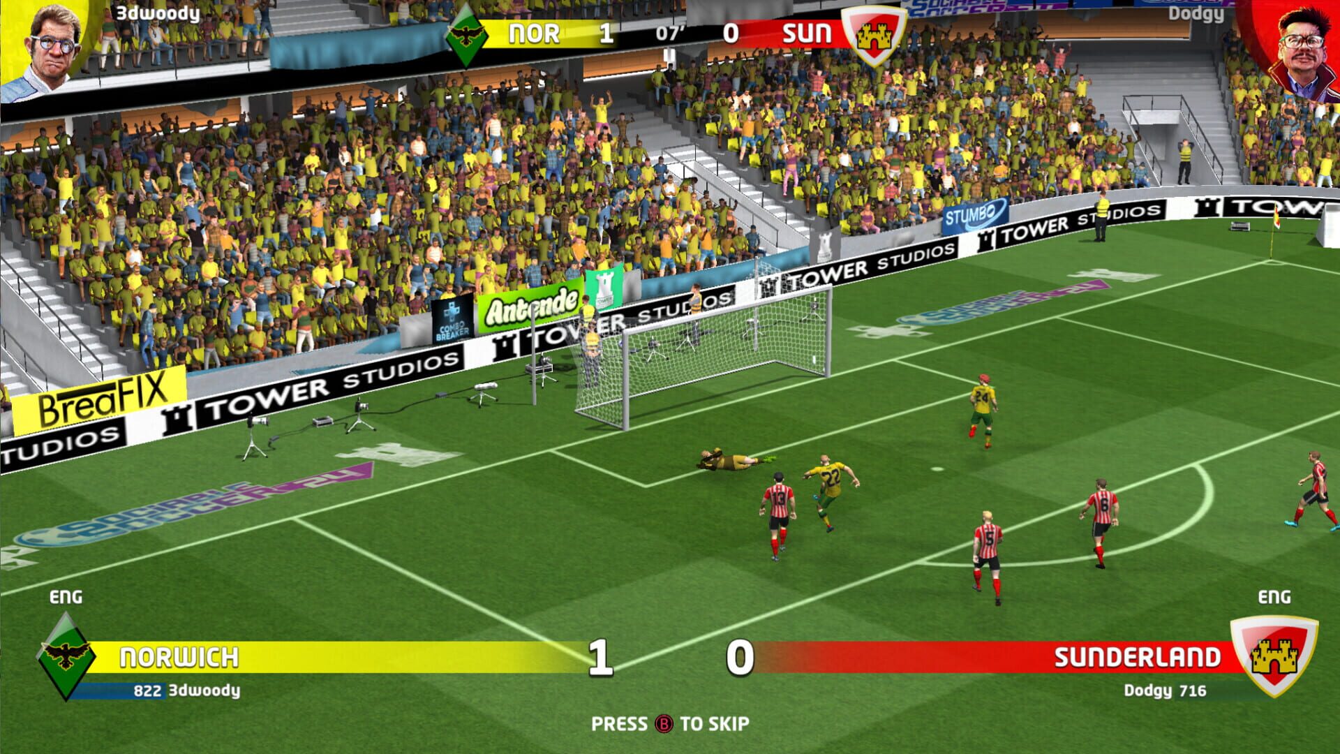 Screenshot for Sociable Soccer 24