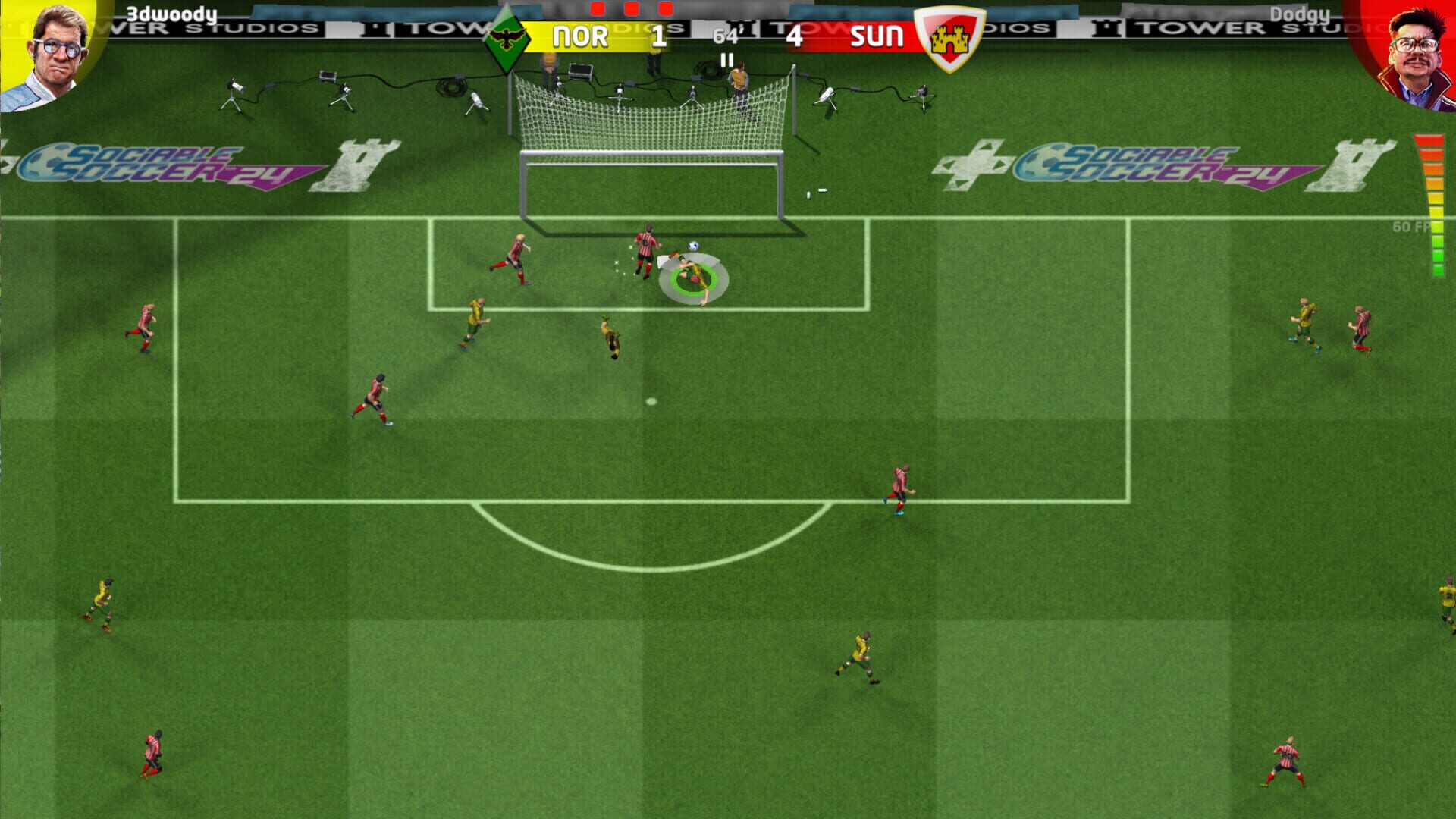 Screenshot for Sociable Soccer 24