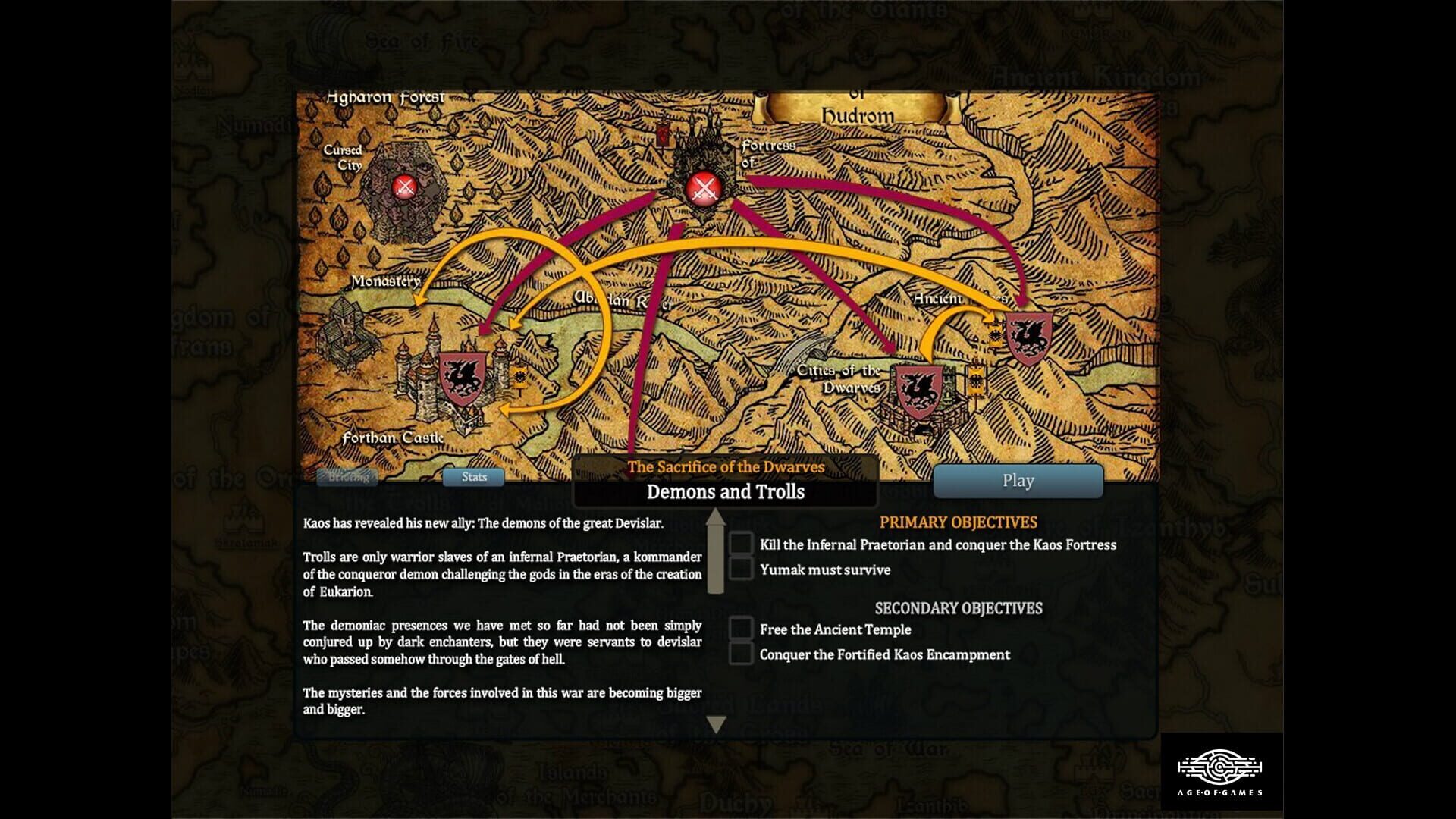Screenshot for Fantasy Kommander: Eukarion Wars