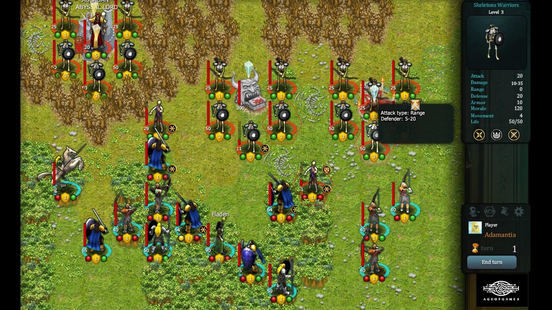 Screenshot for Fantasy Kommander: Eukarion Wars