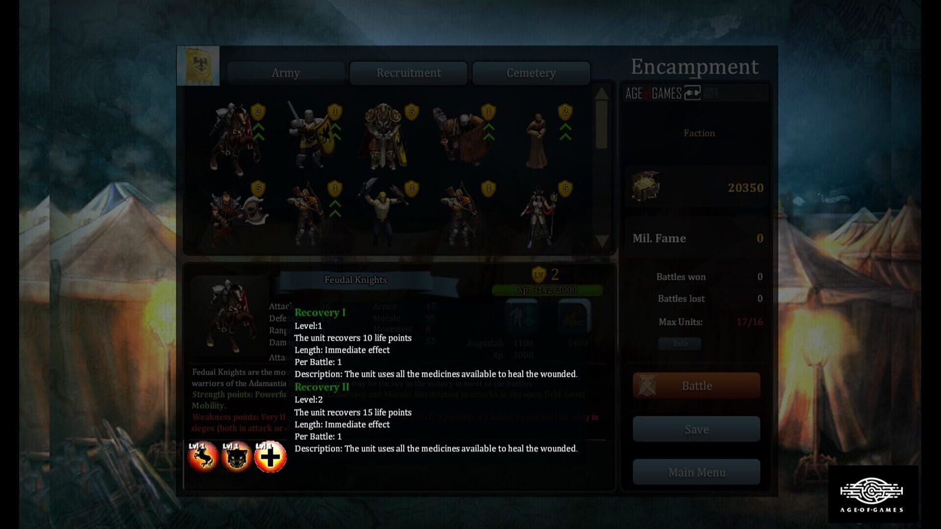 Screenshot for Fantasy Kommander: Eukarion Wars