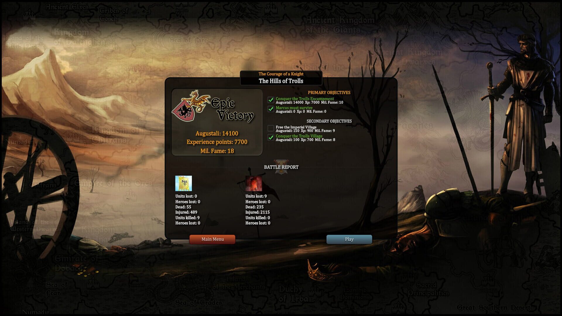 Screenshot for Fantasy Kommander: Eukarion Wars