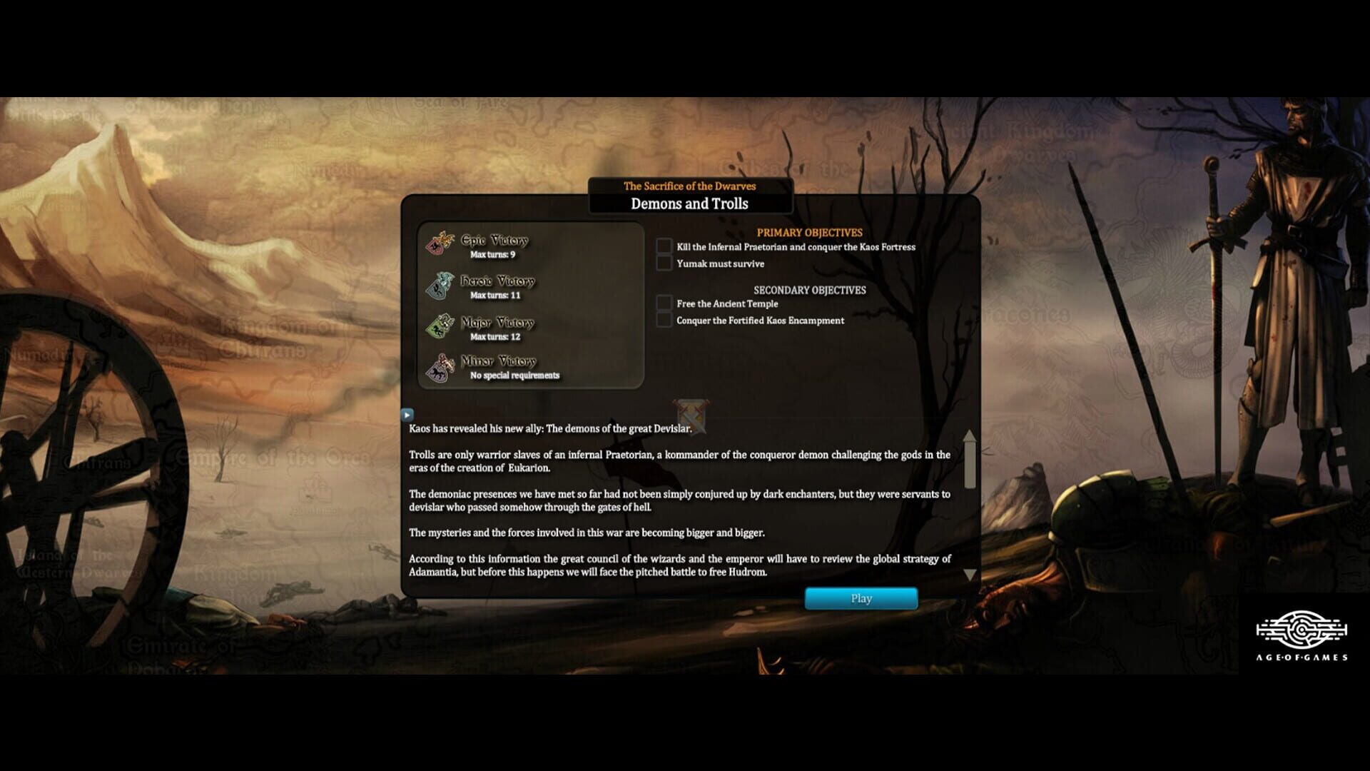 Screenshot for Fantasy Kommander: Eukarion Wars
