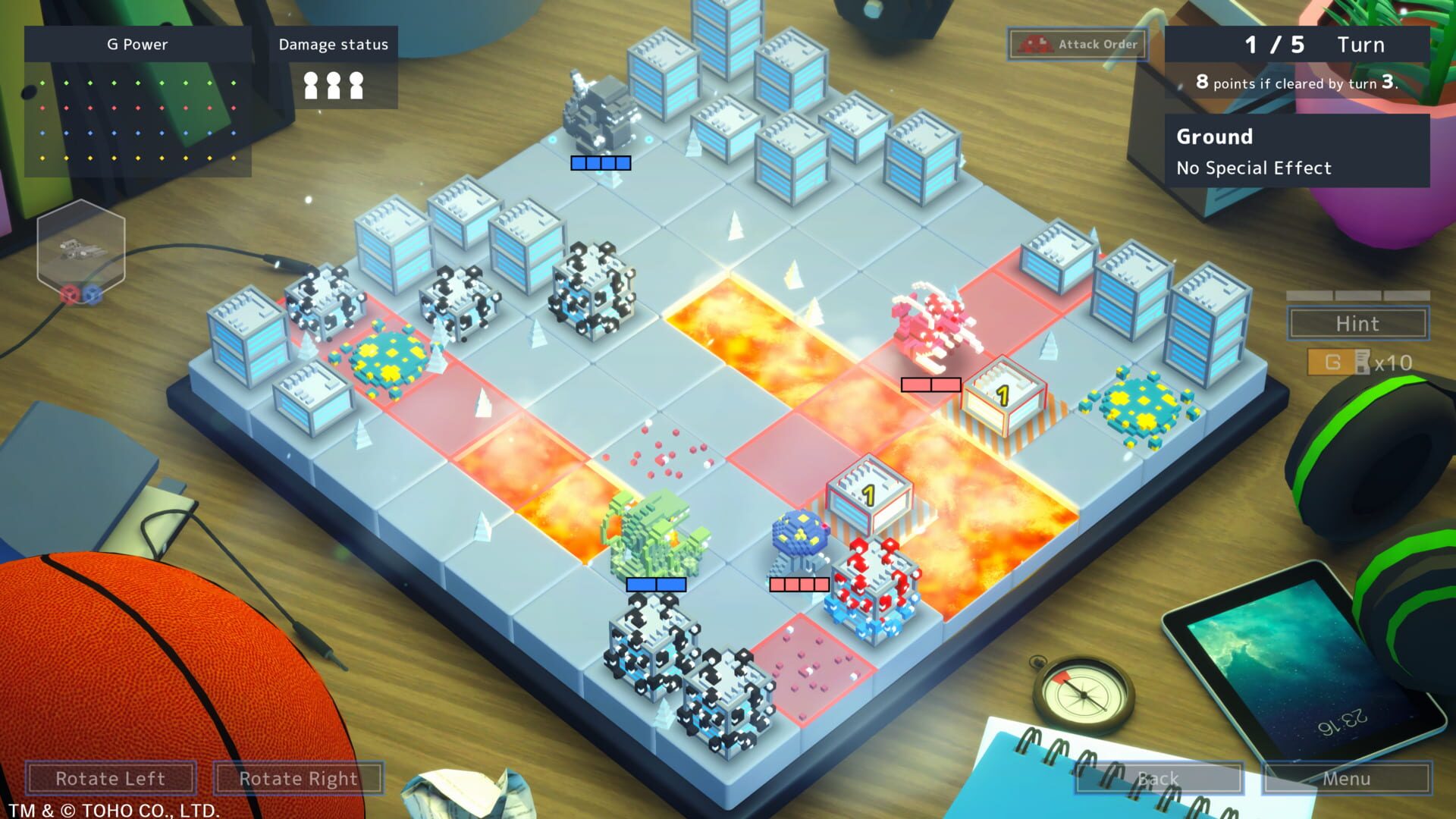 Screenshot for Godzilla Voxel Wars