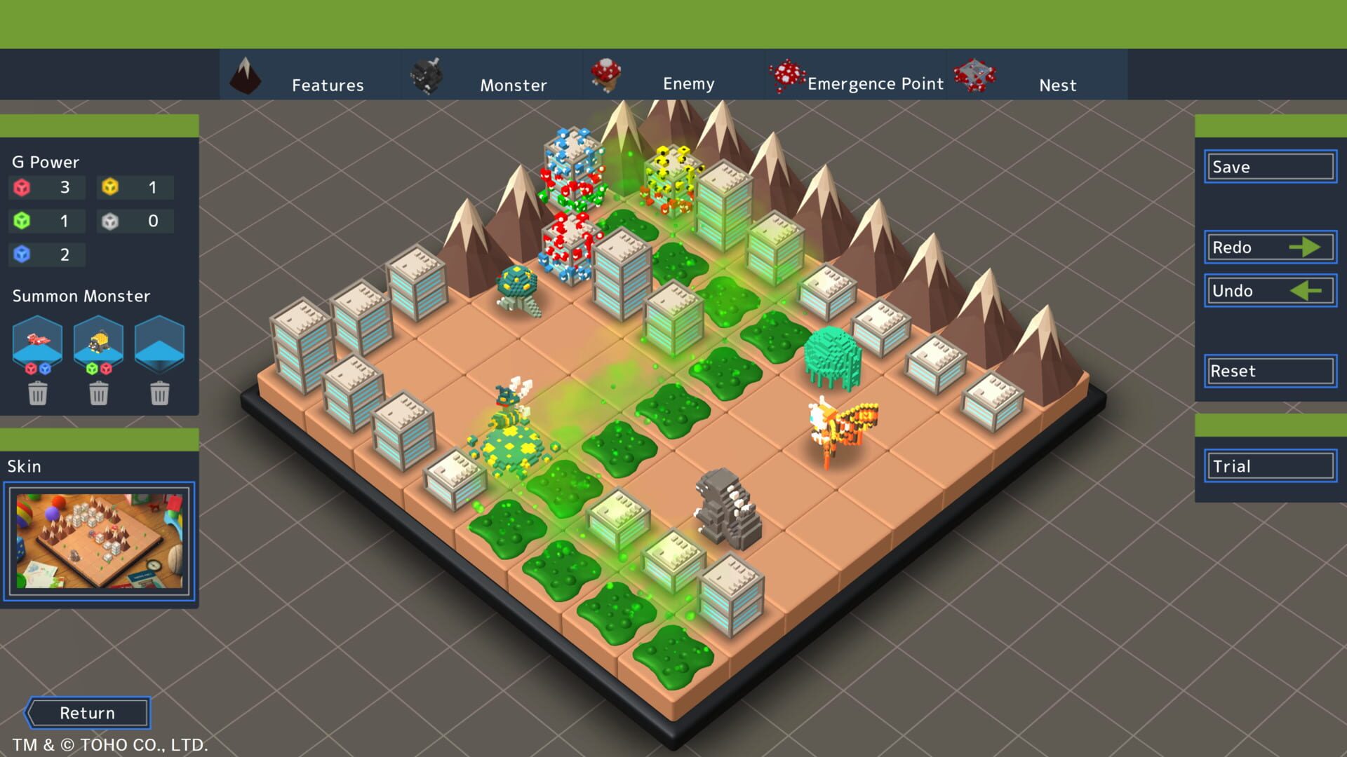 Screenshot for Godzilla Voxel Wars