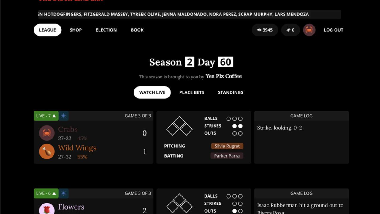 Screenshot for Blaseball