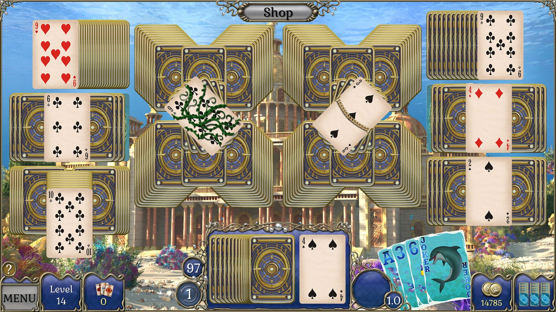 Screenshot for Jewel Match Atlantis Solitaire 4: Collector's Edition